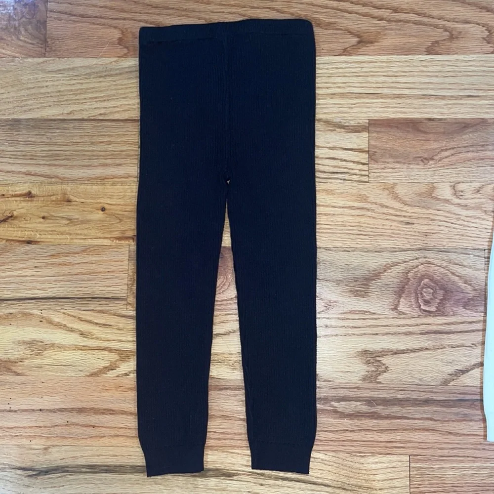GAP 2 pack Toddler Rib Sweater Leggings black  Ivory  Toddler 2-3